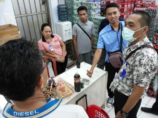 Sidak tim gabungan di toko paris supermarket siang tadi
