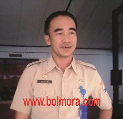 Kepala BKDD Kotamobagu Adnan Massinae