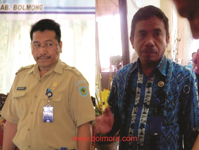 Plh Sekda Bolmong Ashari Sugeha dan Kaban BKD Bolmong Zainudin Paputungan