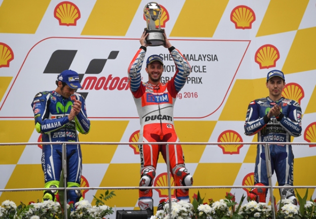 Dovizioso Rebut Podium Perdana MotoGP Sepang 2016