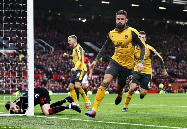 Liga Inggris: Manchester United vs Arsenal Berakhir Imbang 1-1