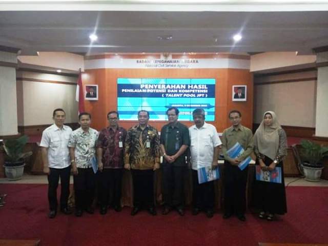 BKDD Kotamobagu Hadiri Penerimaan Hasil Penilaian Talent Pool