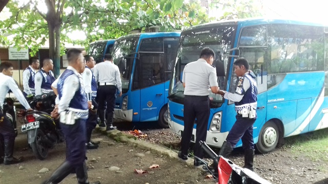 Lima Bus Bantuan Kemenhub-RI telah tiba di Kotamobagu
