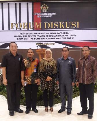 Pemkot Kotamobagu Hadiri Forum Diskusi Penyelesaian Kerugian Negara