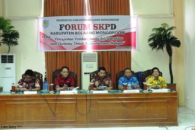 Pemkab Bolmong Gelar Forum SKPD