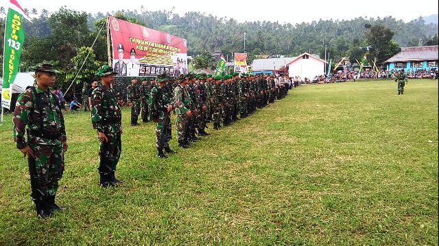 TMMD ke 98, Ratusan Prajurit TNI Siap Membangun Desa di Kabupaten Bolmong