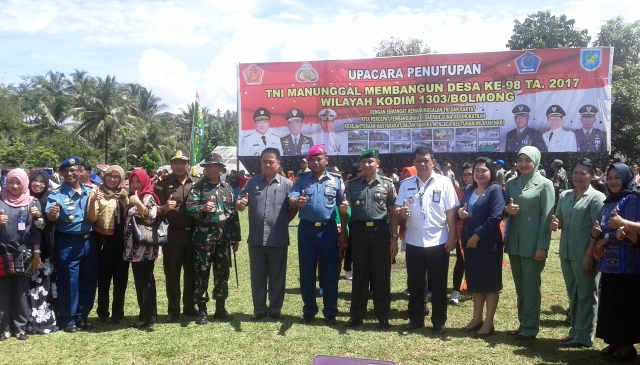 Ucapan Terima Kasih Pemkab Bolmong Kepada Program TMMD 98