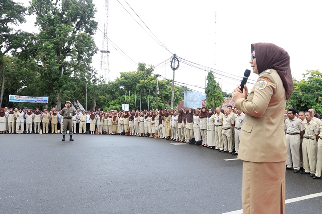 Pimpin Apel Perdana, Tatong Minta Ada Peningkatan Kualitas Kerja