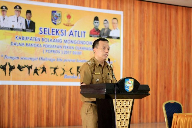 Wabup Buka Seleksi Atlet Porprov Sulut 2017