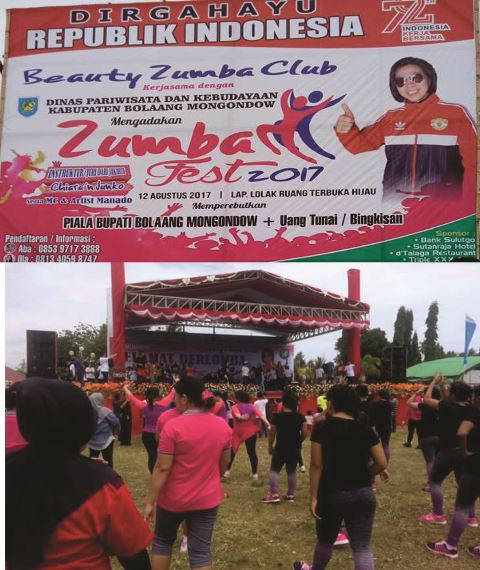 Bupati Buka Lomba Zumba Fest 2017 Dalam Rangka Memeriahkan Hut ke-72 RI