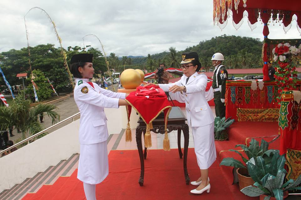Upacara Peringatan Hari Kemerdekaan ke-72 RI di Bolmong Berlangsung Khidmad