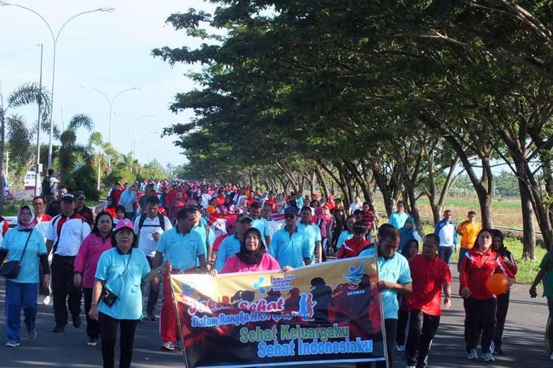 Meriahkan HKN ke-53, Pemkab Bolmong Gelar Jalan Sehat dan Sejumlah Kegiatan