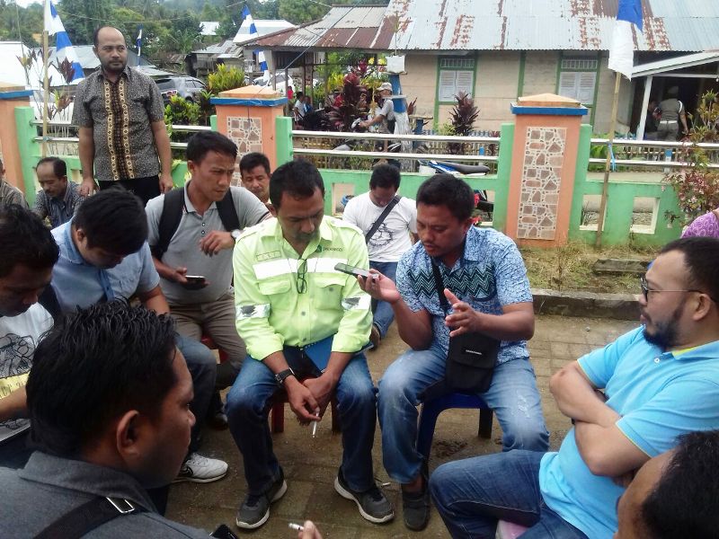 Oknum Security PT ASA Usir Wartawan Saat Liputan Kunjungan Sekda Boltim