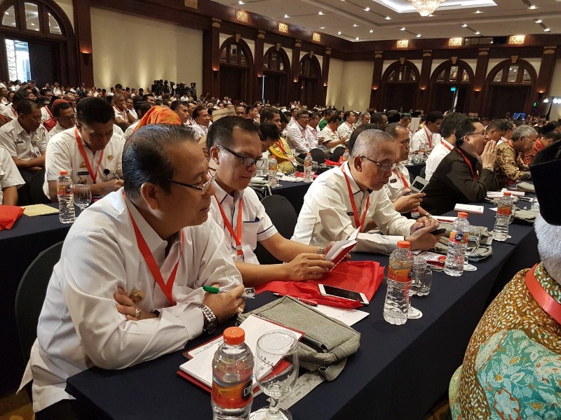 Plt Bupati Bolmut Hadir Rakornasnas Tim Terpadu Penaganan Konflik Sosial