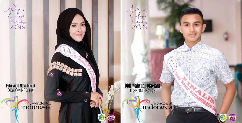 Putri dan Didi Utusan Diskominfo Kotamobagu di Pemilihan Nanu dan Uyo Tahun 2018