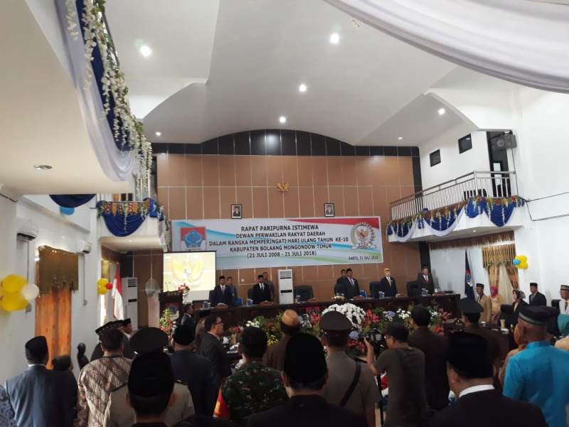 DPRD Gelar Rapat Paripurna Istimewa Peringatan HUT ke-10 Kabupaten