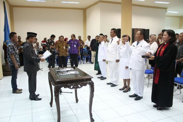 4 Pjs Sangadi di Bolmong Resmi Bertugas