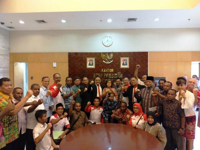 Sehan Landjar Pimpin Delegasi Forkomnas PP DOB Temui Deputi V Kepresidenan