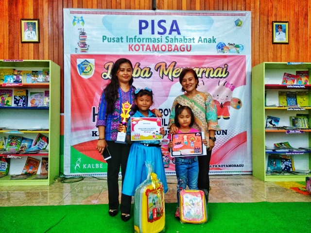Ivy Xaviera Piri Juara l Lomba Mewarnai Tingkat SD dalam Rangka HUT ke-54 Sulut
