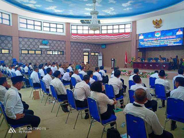 Bakal Calon Sangadi 17 Desa di Boltim Ikut Uji Kompetensi