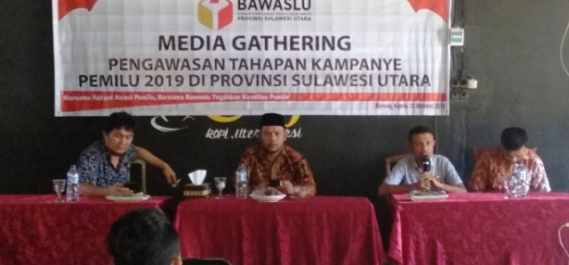 Bawaslu Bolmut Gelar Media Gathering, Mustarin: Media dan Bawaslu Harus Satu Persepsi