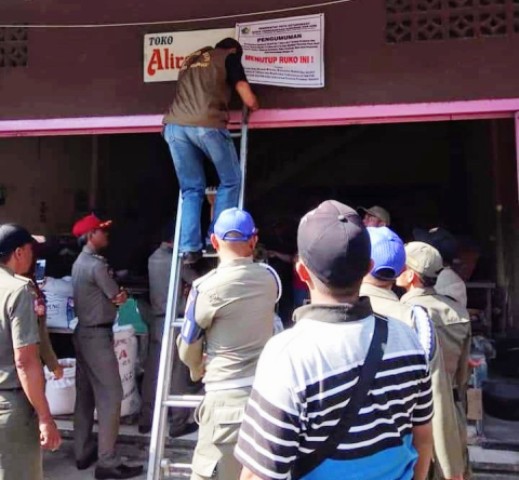 Pemkot Berikan Waktu Sepekan kepada 17 Ruko untuk Kosongkan Barang