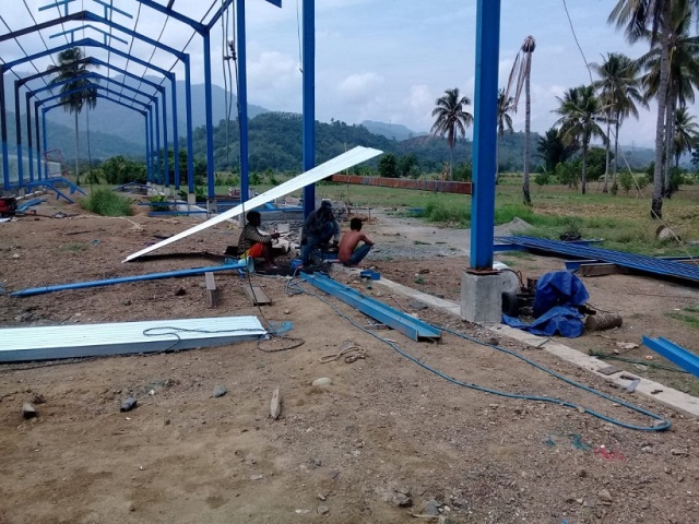 Dinas Perhubungan (Dishub) Kabupaten Bolaang Mongondow (Bolmong) memacu pengerjaan bangunan Balai Pengujian Kendaraan (BPK) roda empat yang terletak di Desa Dunglangon