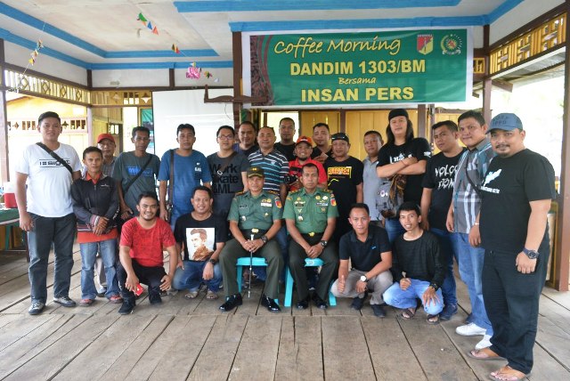 Dandim 1303 Bolmong Gelar Acara Coffe Morning Bersama dengan Insan Pers se-BMR