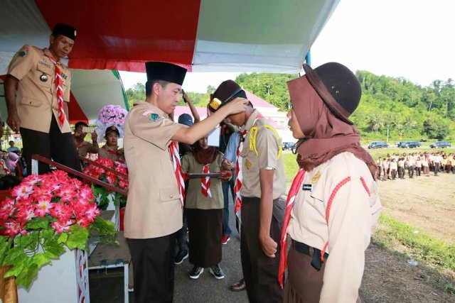 Kegiatan Kemah Bakti ke-IV se-BMR di Bolsel Resmi Dibuka oleh Bupati