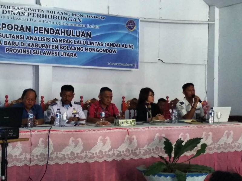 Pemkab Bolmong Bahas Laporan Pendahuluan Pekerjaan Jasa Konsultasi Andalalin Bandara Raja Loloda Mokoagow