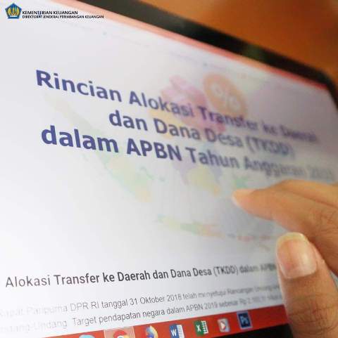 Ini Rincian Alokasi TKDD Kota Kotamobagu dalam APBN Tahun Anggaran 2019
