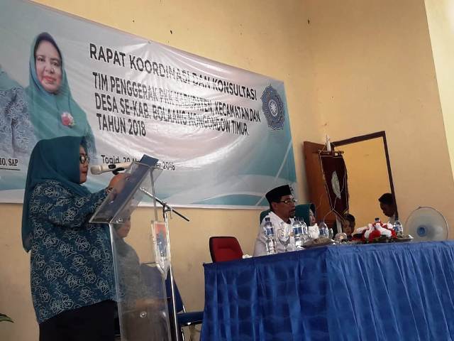 Gelar Rakor dan Konsultasi, Sehan Beri Apresiasi Semangat Pengurus TP-PKK Kabupaten Boltim