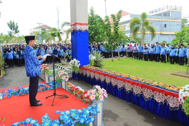 Sekkot Kotamobagu Pimpin Upacara Peringatan HUT ke-47 KORPRI