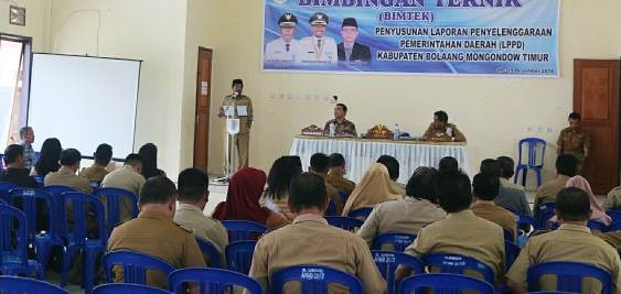 Bupati Boltim Buka Bimtek Pelaporan Kinerja Pemerintahan Daerah