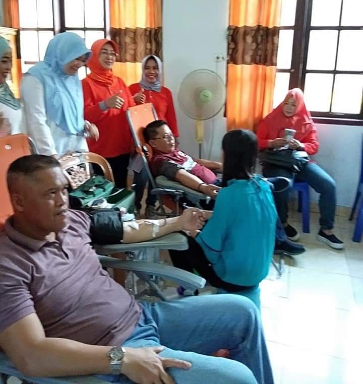 HUT ke-19 DPW, Wakil Wali Kota Ambil Bagian dalam Kegiatan Donor Darah