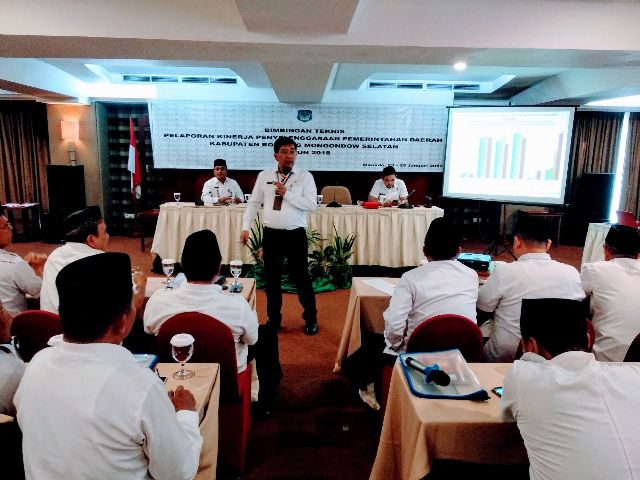 Sekda Buka Bimtek LPPD Kabupaten Bolsel Tahun 2018