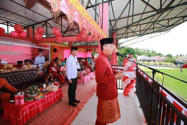 Bupati Bolsel Sampaikan Beberapa Harapan di HUT ke-16 Kecamatan Posigadan