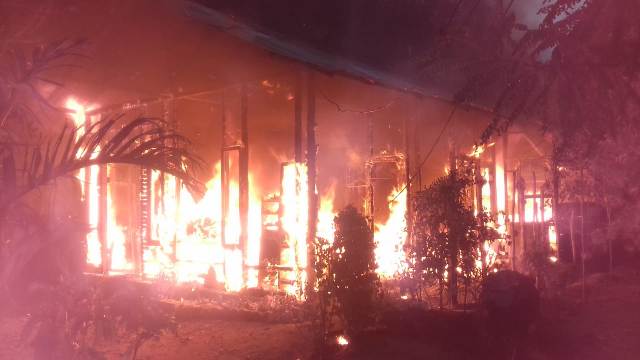 Rumah Warga Desa Bulawan Satu Ludes Dilalap Sijago Merah