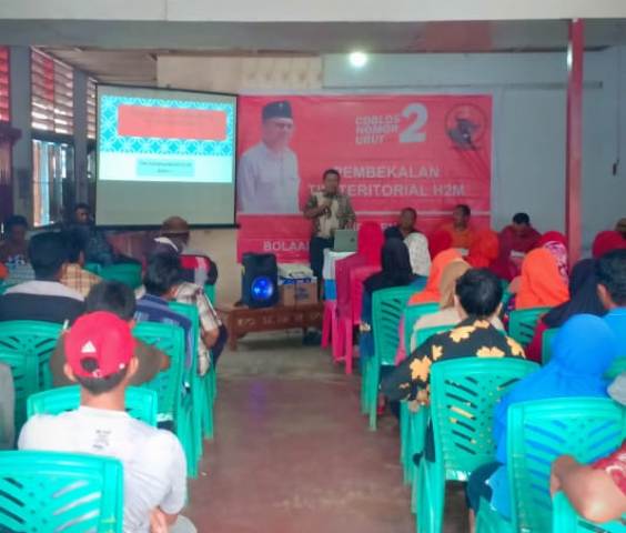 Tim Pemenangan Herson Mayulu ke DPR RI Tingkat Kecamatan dan Desa di Bolmut Diberikan Pelatihan