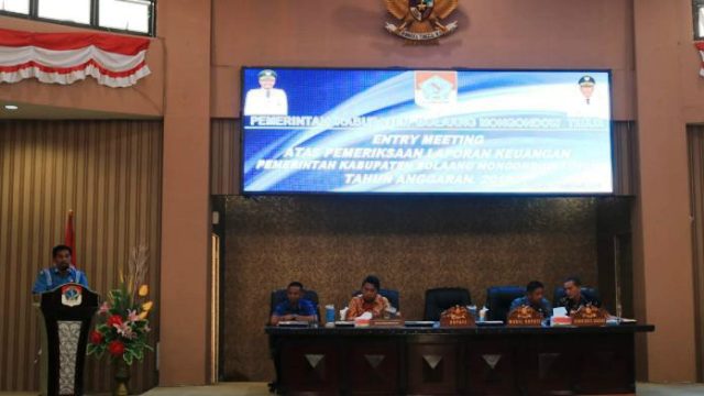 Bupati Boltim Buka Entry Meeting Pemeriksaan Laporan Keuangan Pemkab