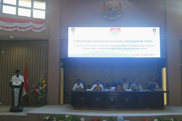 Bupati Boltim Buka Forum Konsultasi Publik RKPD Boltim Tahun 2020