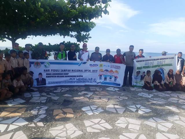 Peringati HPSN, Bupati Bolsel Pimpin Kerja Bakti di Seputaran Ibu Kota Kabupaten
