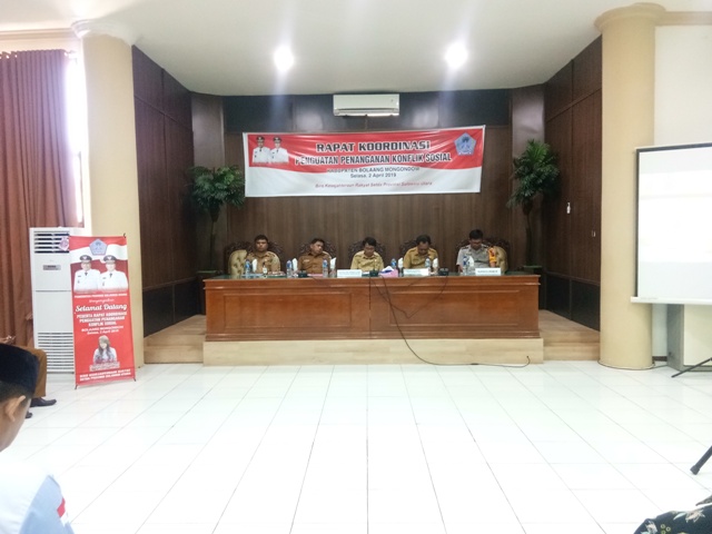 Pemkab Bolmong Gelar Sosialisasi Penanganan Konflik Sosial