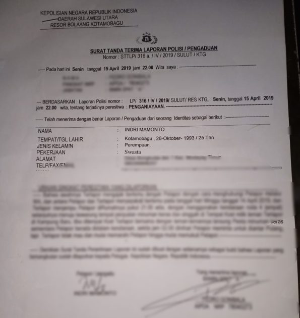 Gara-gara Minta Pulang, Wanita Asal Bongkudai Jadi Korban Pemukulan HS