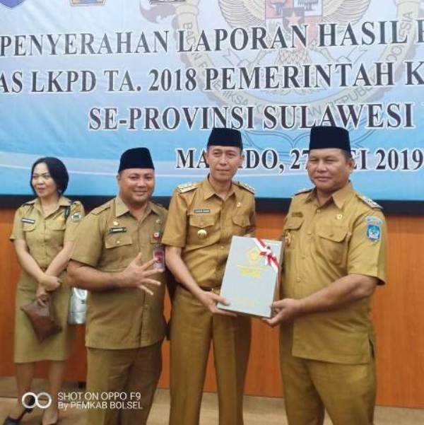 Bupati Terima LHP BPK-RI, Pemkab Bolsel Raih WTP 5 Kali Berturut-Turut
