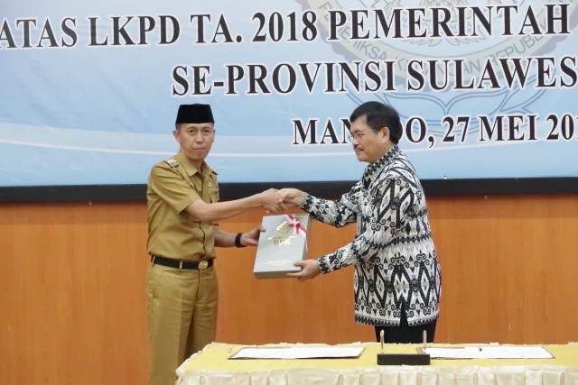 Bupati Bolsel Hadiri Undangan Penyerahan Hasil Pemeriksaan BPK-RI Tahun 2018