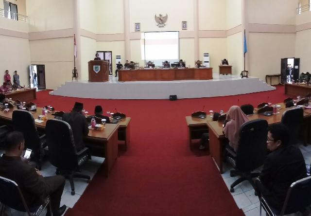 DPRD Bolmong Gelar Rapat Paripurna Penyampaian LKPJ Bupati Tahun 2018