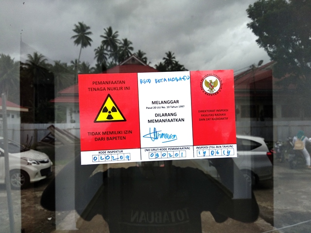 Astaga!, Gedung Radiologi RSUD Kota Kotamobagu Disegel Badan Pengawas Tenaga Nuklir