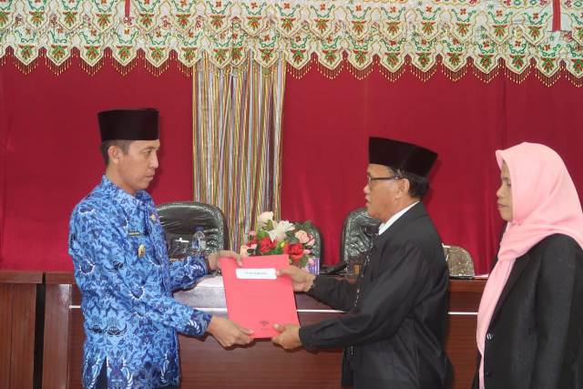 Bupati Bolsel Hadiri Rapat Paripurna DPRD Tentang Pertanggung Jawaban APBD TA 2018