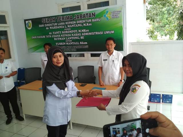 Sertijab Dirut dan Kabag Umum RSUD Kota Kotamobagu Dilaksanakan